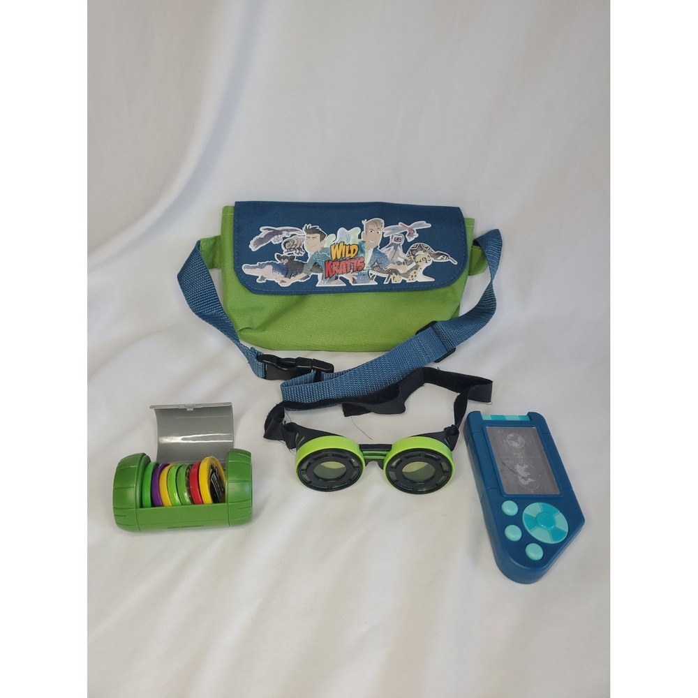Wild Kratts Toys Lot Adventure Set Discs Fanny Pack Goggles Explorer Playset
